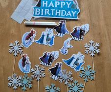22 Frozen cake or cup cakes decorations