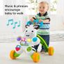 Learn with Me Zebra Walker First Steps Baby Walker Push Along Toy with Lights, Music, Baby Girl and Baby Boy Toys Hands-On Toddler Baby Push Along Walker UK English Version Image 3