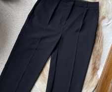 M&S Collection Wide Leg Black Trousers Culottes UK 10