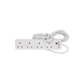 4 Gang Extension Lead  with Surge Protection 5 Meter