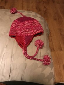 Wool Fleece Lined Pom Pom Hat