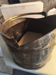 Brass Helmet Coal Scuttle