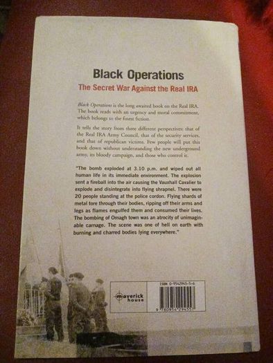 Black Operations / The Secret War Against the Real IRA / John Mooney & Michael O' Toole / 1st edition /2003