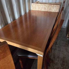 table and four chairs