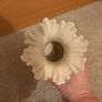 Vintage Belleek Porcelain Lotus Blossom Spill Vase Image 2
