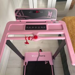 Pink Bluetooth treadmill