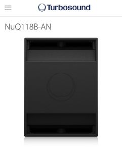 2 of Turbosound NuQ118B-AN - 3000 Watt 18" Band Pass Subwoofer with KLARK TEKNIK DSP Technology and ULTRANET Networking