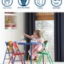 Cosco Safety 1st kids pinch-free folding chair 4-pack-Blue | 14301BLU4E Image 3