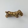 Solid brass dog figurine  H 5cm Image 3