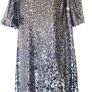 Kelly Brook Silver Sequin Dress Image 9