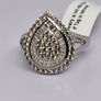 Cubic Zirconia Ring in Rhodium Overlay Sterling Silver Image 4