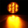 7LED Round Clearance Side Marker Light Truck Trailer Lamp Yellow Amber White Red DC12V Image 4
