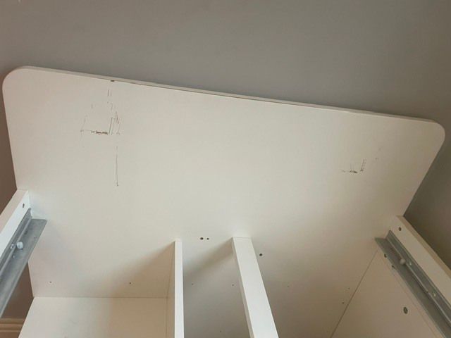 Ikea SLAKT Single white bed with storage