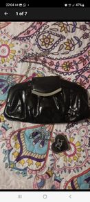 black patent leather bag from gionni