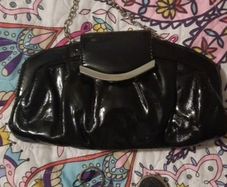 black patent leather bag from gionni