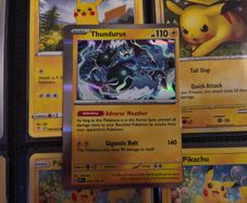 Thundurus ! Miscut Error ! Off Centre ! from Obsidian Flames Set ! 2023 ! Error Pokemon Card !
