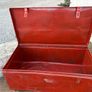 Large painted metal storage chest Image 4
