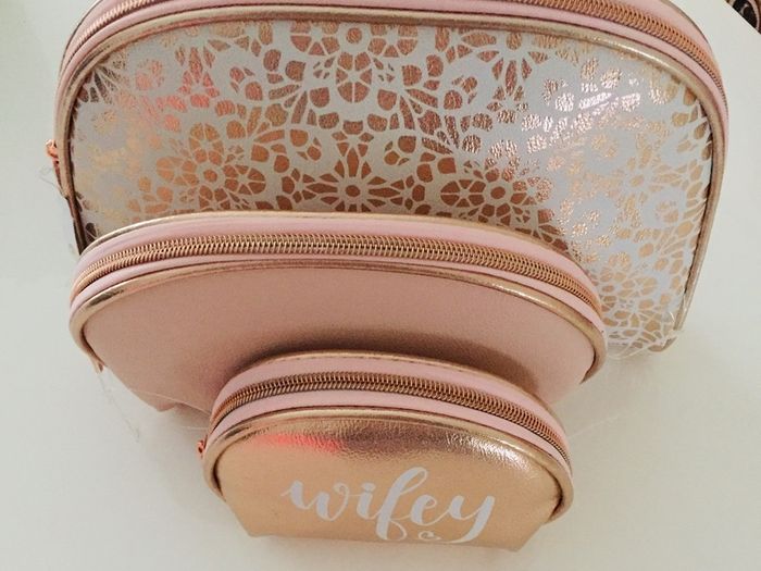Wedding makeup bags