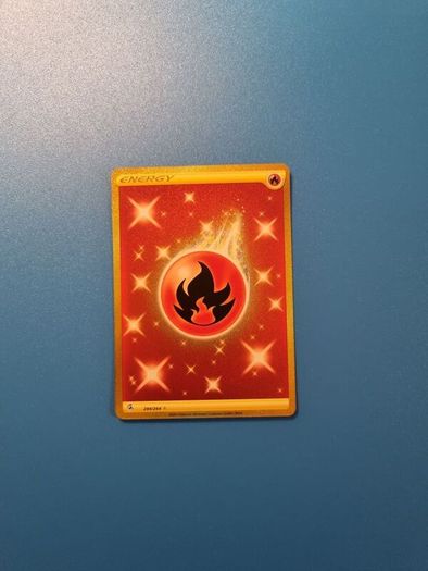 Fire Energy Gold Holo Rare Pokemon Card from Fusion Strike