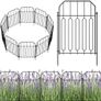 Garden Fencing,19 Pcs Temporary Fencing Animal Fence Barrier, Decorative Metal Fencing Image 6