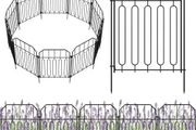 Garden Fencing,19 Pcs Temporary Fencing Animal Fence Barrier, Decorative Metal Fencing