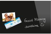 Black Glass Magnetic Kitchen Notice Board 60cm x 40cm