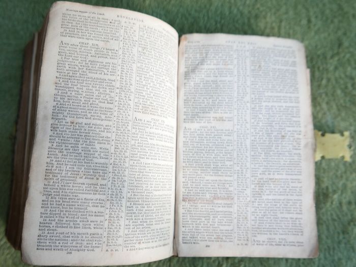 Antique 1852 Holy Bible New And Old Testaments