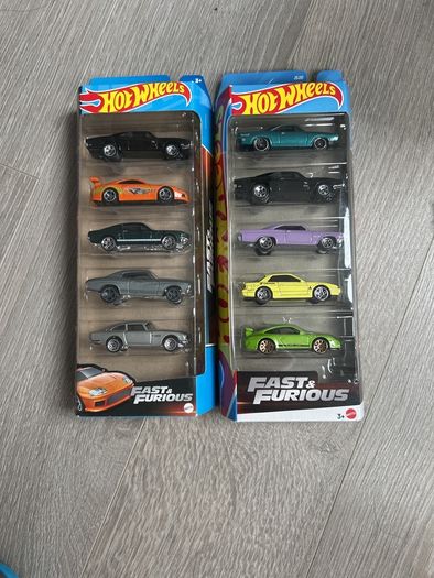 hot wheels 2 x fast and furious 5 packs