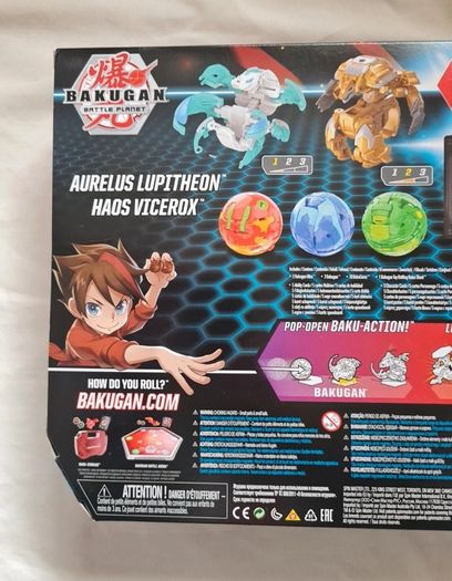 bakugan battle pack aurelus lupitheon - haos viserox brand new sealed