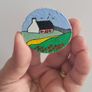 Hand painted wooden magnet Image 3