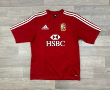 Vintage 2009 Adidas British & Irish Lions Rugby Jersey Shirt Mens Small