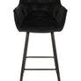 Capri Bottle Green Velvet Arm Stool Luxe Loft Kitchen Bar Chair Image 8