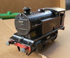 O gauge old clockwork train set
