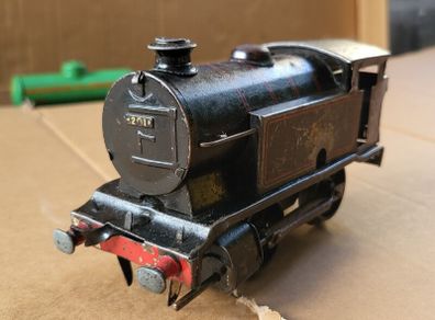 O gauge old clockwork train set