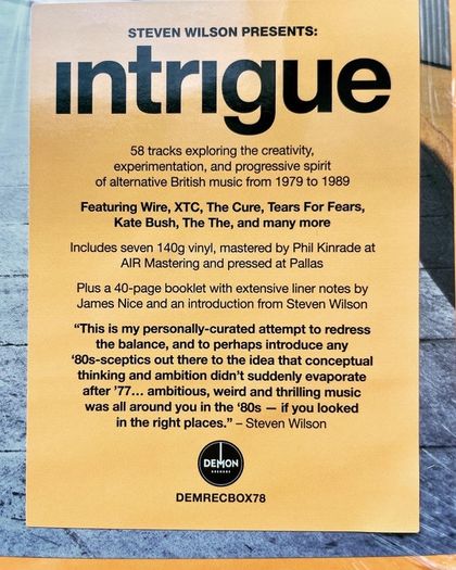 intrigue  |  Steve Wilson Presents: Progressive Sounds In UK Alternative Music 1979-89  ( Seven 140g-vinyl)