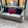 Italian leather 3 seater couch Image 2