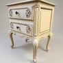 Pair of Vintage French Crackle-Glaze Bedside Tables Image 4