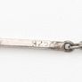 Vintage 925 Sterling Silver Bar Link Station Chain Image 4
