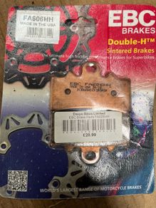 KTM motorbike front brake pads