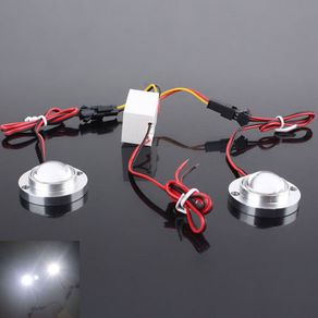 2PCS Car Motorcycle Motorbike Scooter Motor Cycle Bike LED Strobe Bulb Light Emergency Warning Flash With Controller