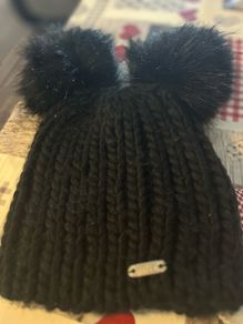 River Island women's black hat