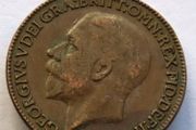 1936 bronze farthing George V 90 years old