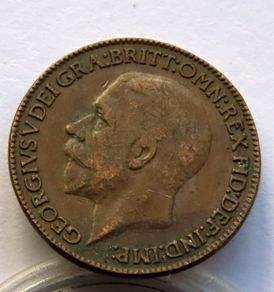 1936 bronze farthing George V 90 years old