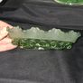 Collection of Art Deco Green Glass Scalloped Edge Bowls Image 3