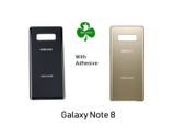 For Samsung Galaxy Note 8 N950F Rear Glass Back Battery Cover Black / Gold Adhesive