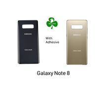 For Samsung Galaxy Note 8 N950F Rear Glass Back Battery Cover Black / Gold Adhesive