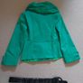 green coat with belt size s Image 3