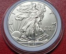 2020 Uncirculated American Silver Eagle 1 Troy Oz .999 Fine Silver Dollar Coin
