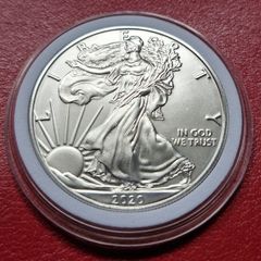 2020 Uncirculated American Silver Eagle 1 Troy Oz .999 Fine Silver Dollar Coin