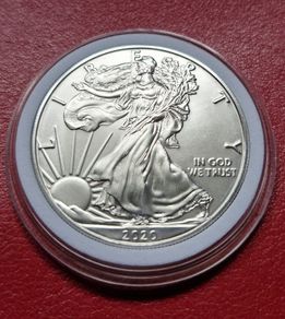 2020 Uncirculated American Silver Eagle 1 Troy Oz .999 Fine Silver Dollar Coin